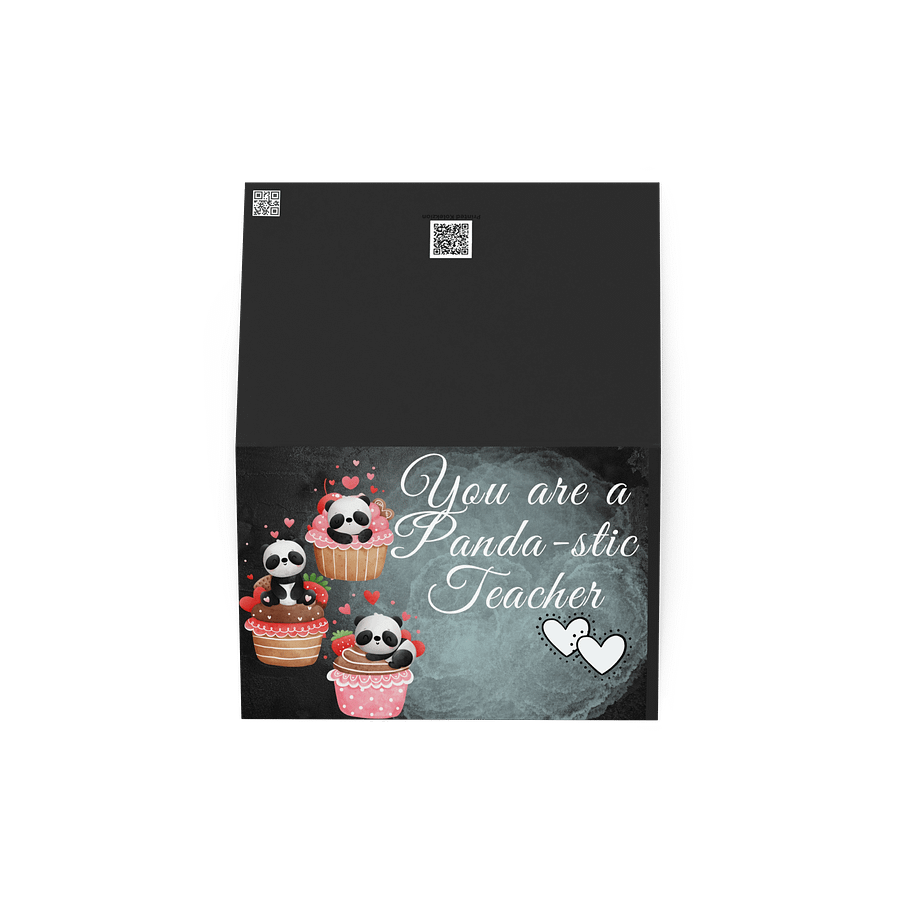 you are a panda-stic teacher greeting card product image (3)