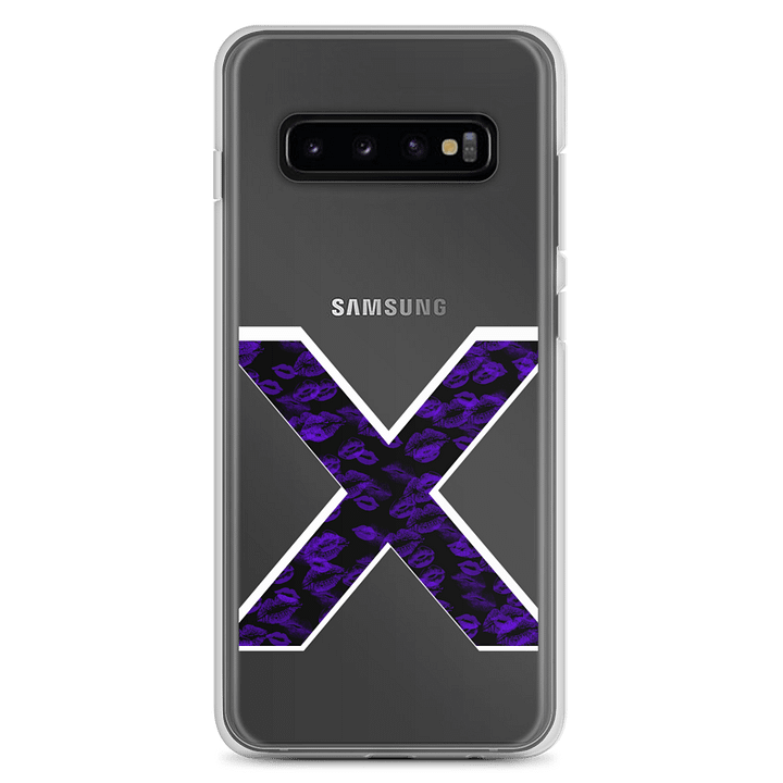 Black X Purple Lipstick Kisses Phone Case S product image (2)