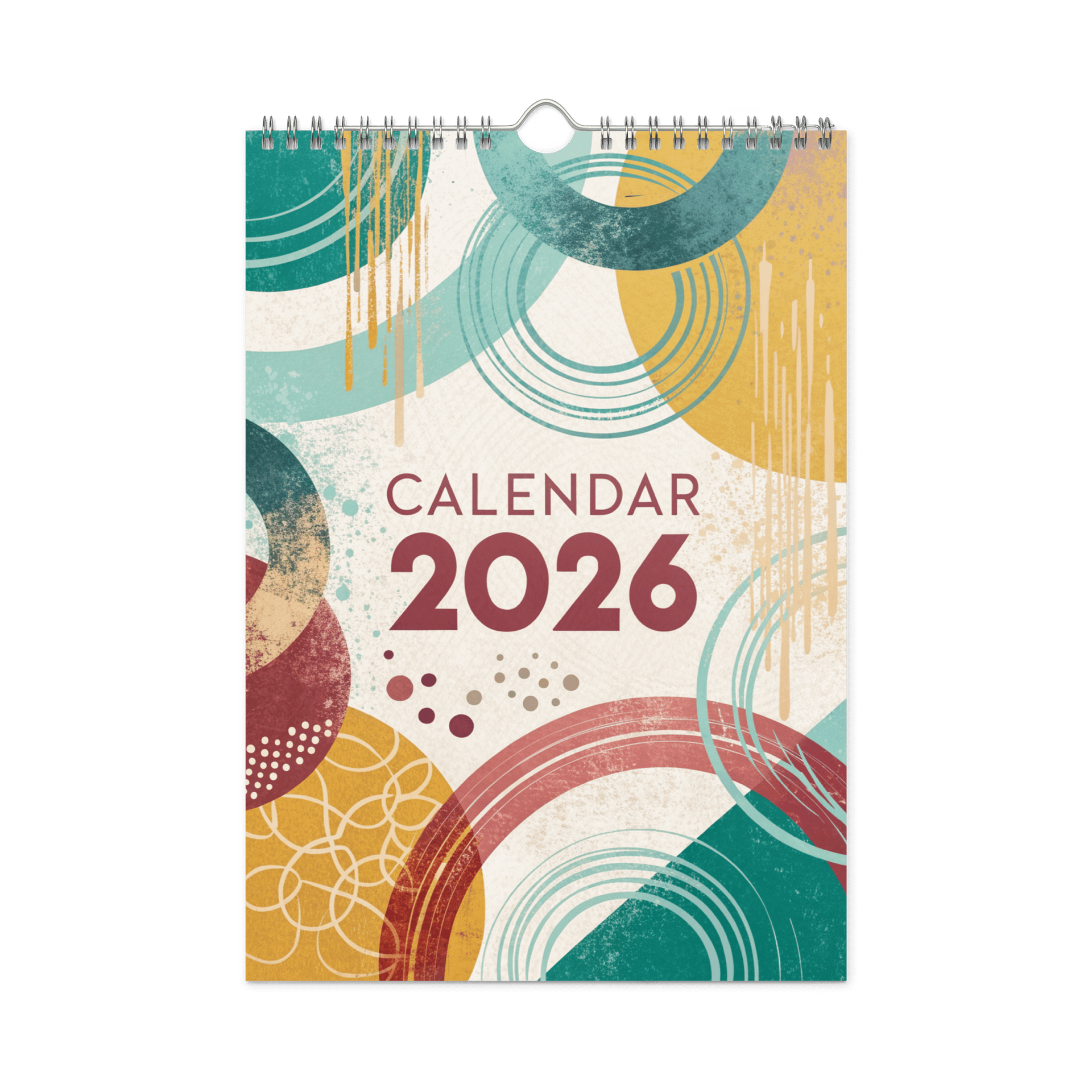 ART ABSTRACT WALL CALENDAR 2026 product image (3)