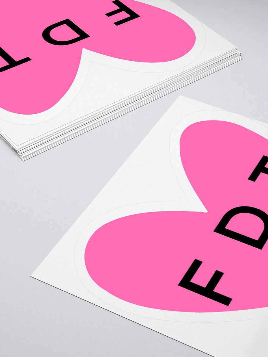 Hot Pink FDT Sticker. product image (11)