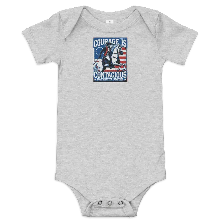Patriotic Embroidered Baby Onesie product image (1)
