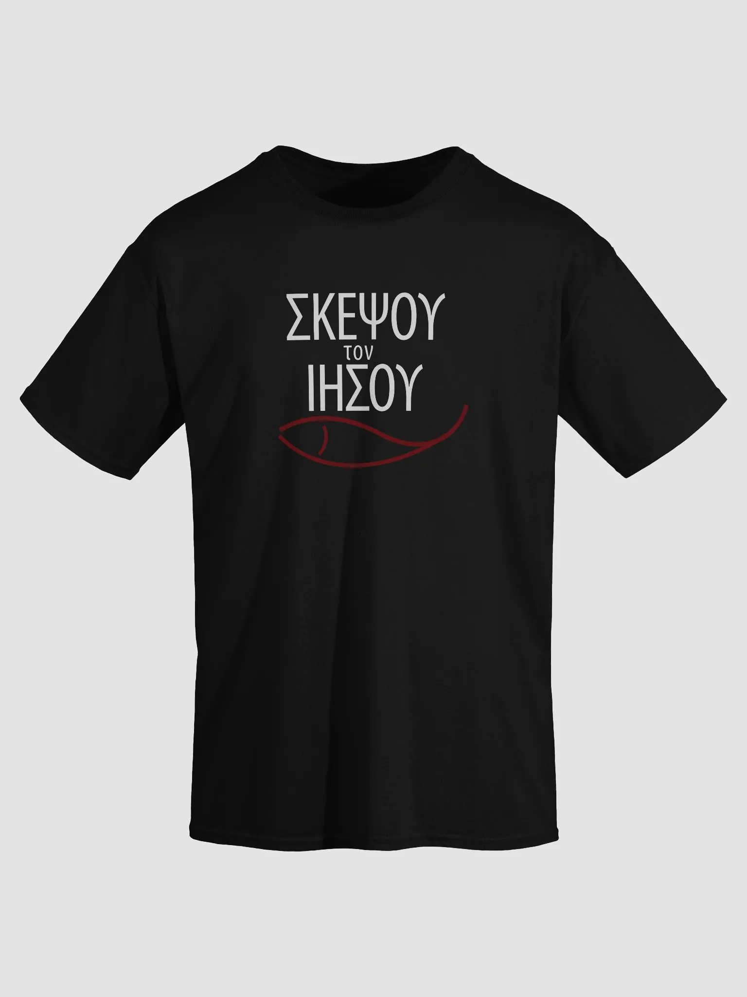 Greek Think About Jesus T-shirt Design product image (9)