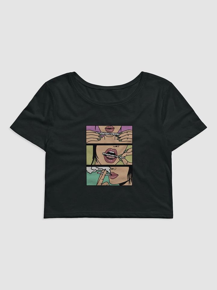 Pop Art Smoking Sequence Crop Tee product image (1)