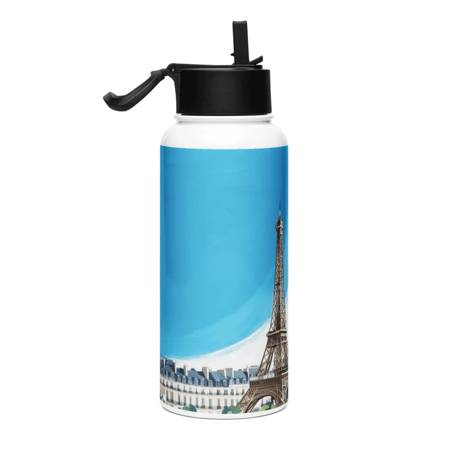 Artistic Paris Themed Water Bottle product image (4)
