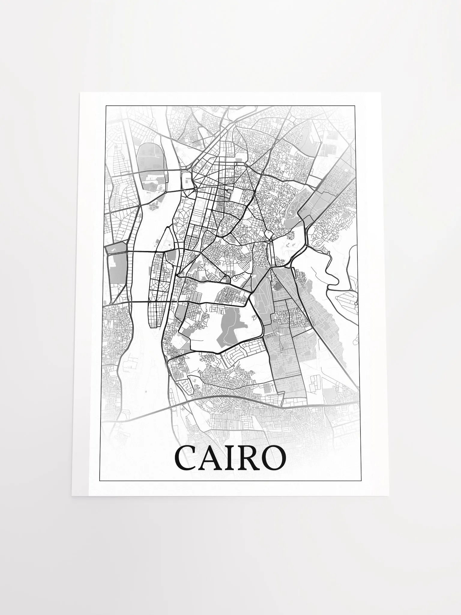 Cairo, Egypt, city map print product image (16)