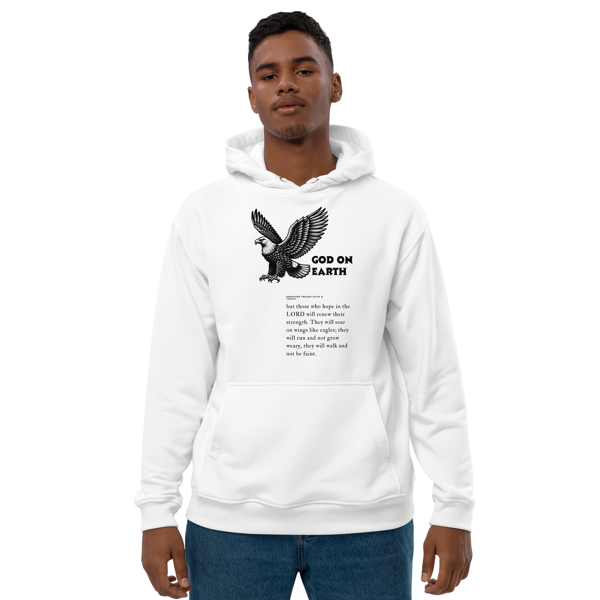 God on Earth Eagle Men's Hoodie product image (1)