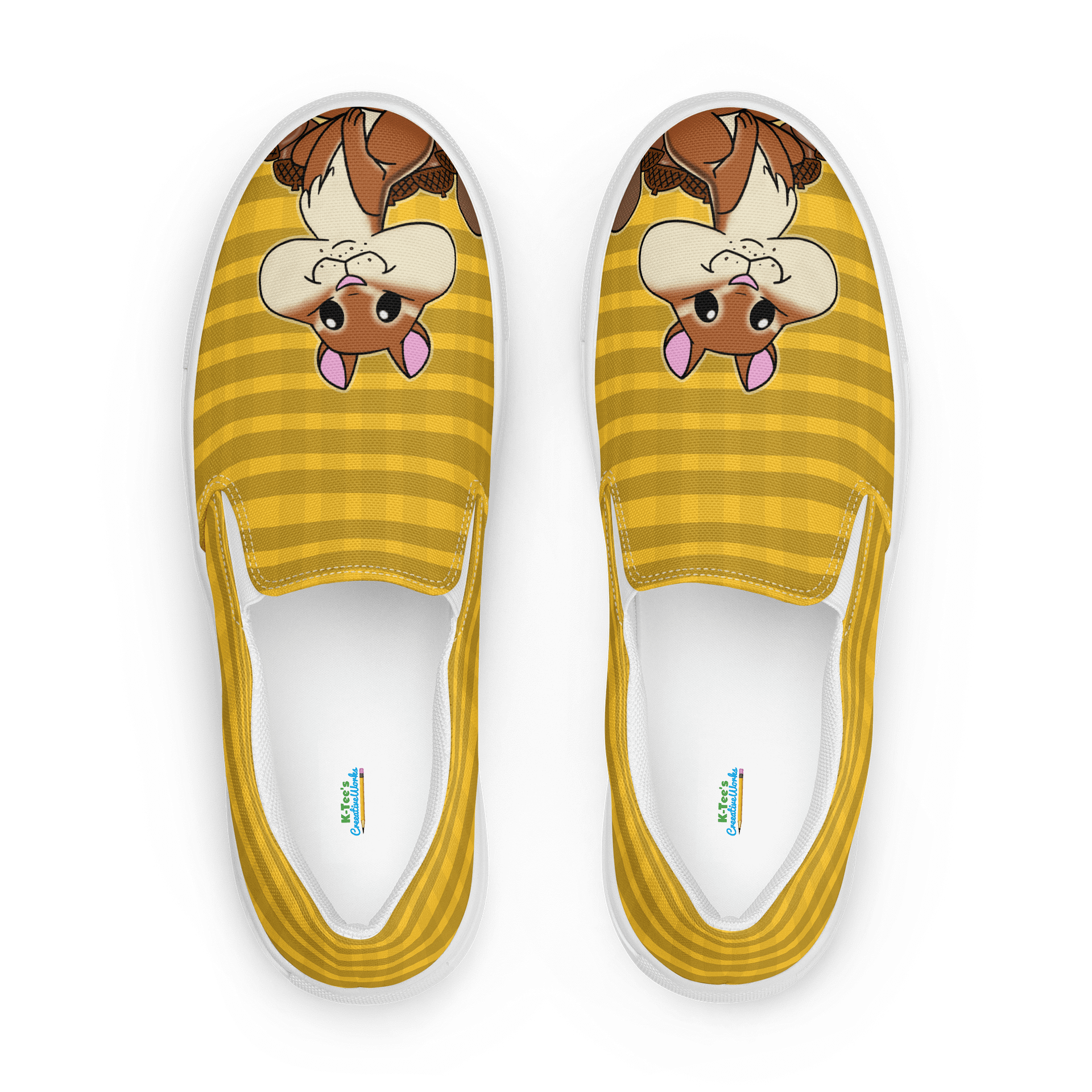 "Cheeky Chipmunk" - Women's Slip-On Canvas Shoes product image (1)