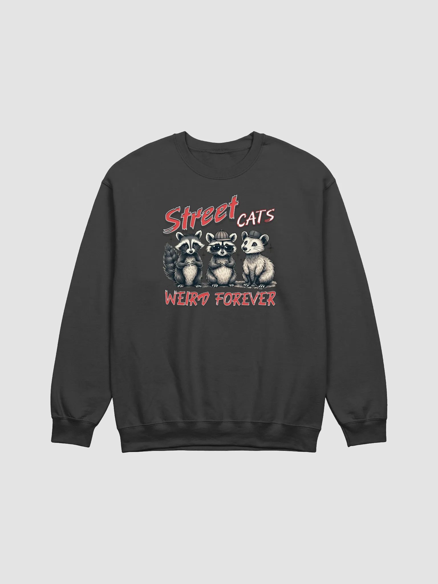 Street Cats Weird Forever Raccoon Crewneck product image (1)
