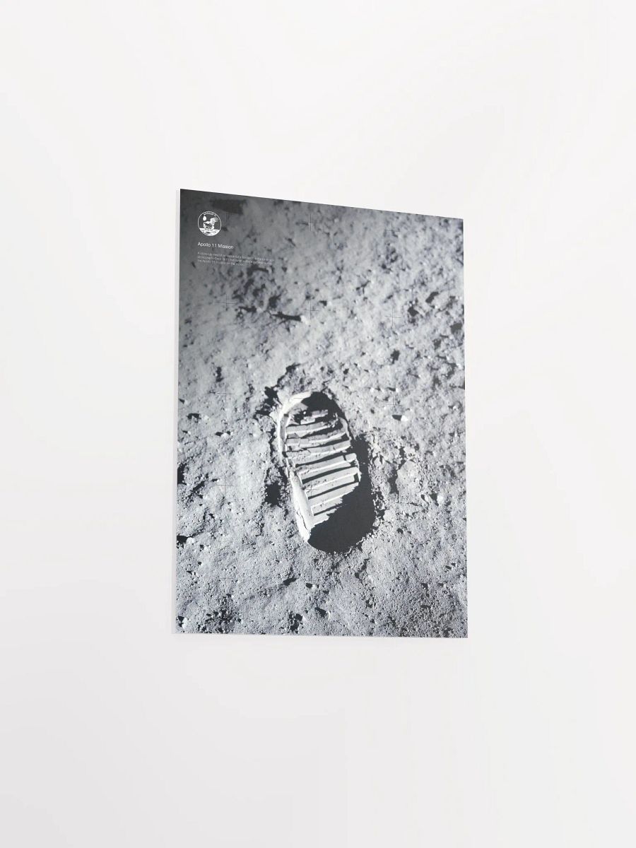 NASA Apollo 11: Moon footprint, 1969 — space poster, space art, photo poster, NASA print, space wall decor product image (9)