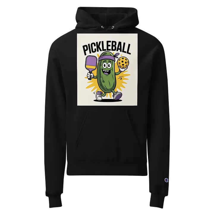 “Pickleball Power” Hoodie – Funny Pickle Character, Game-Ready Style product image (1)