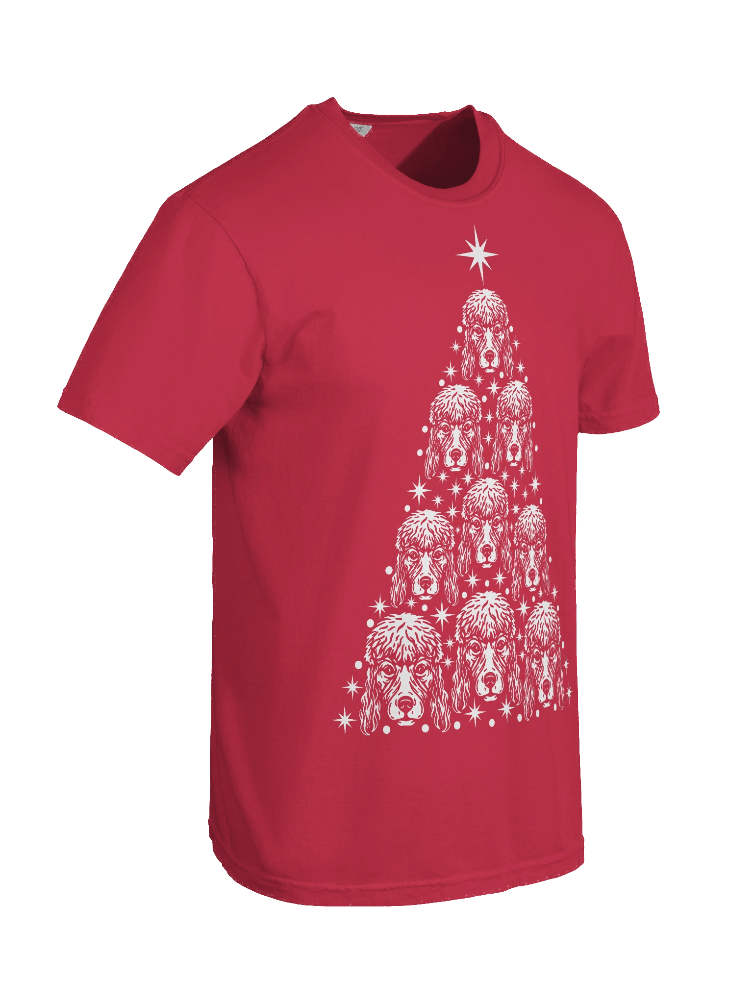 Standard Poodle Christmas Tree T-Shirt product image (10)