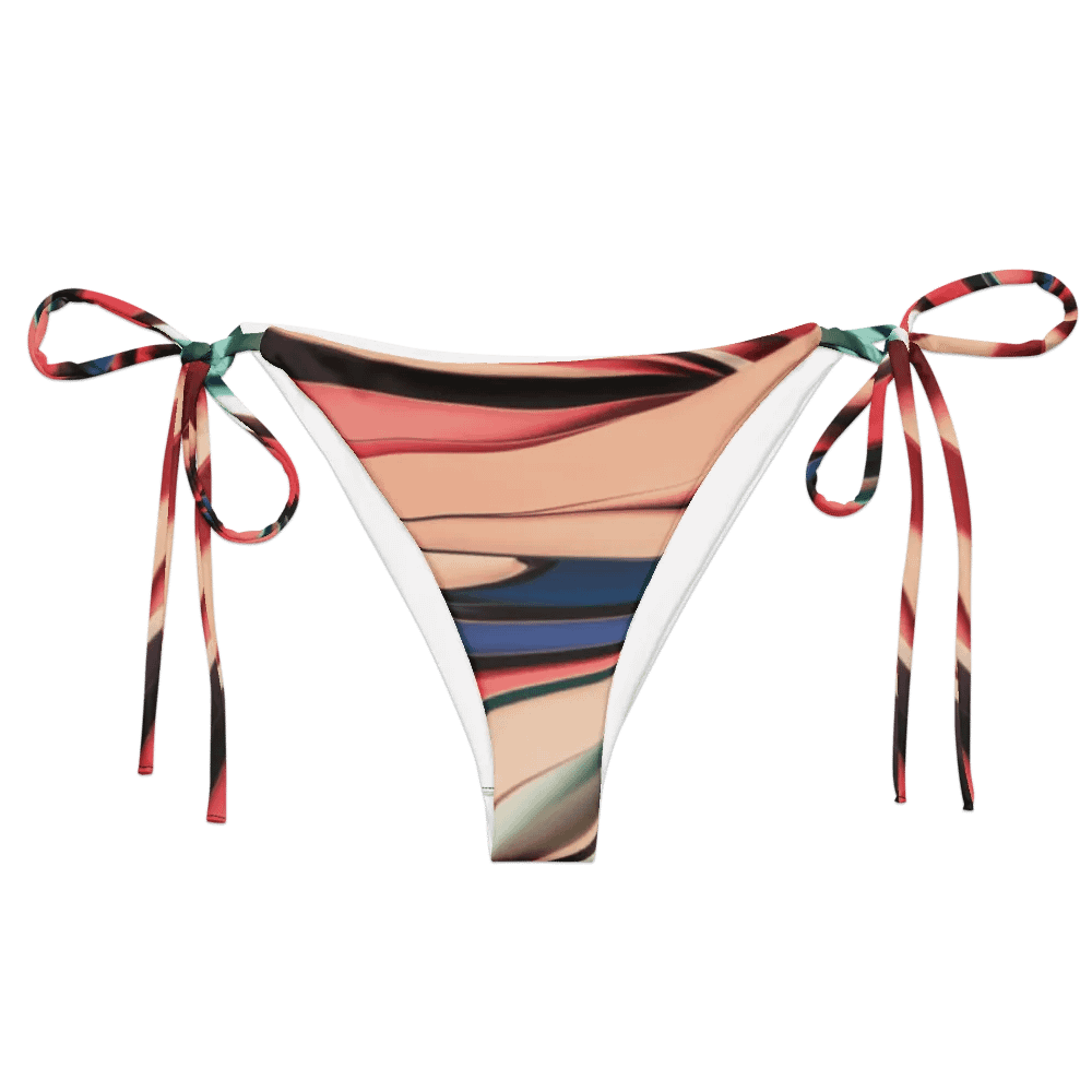 TDS Music Recycled String Bikini Bottom in Abstract Colors (2XS-6XL) product image (3)