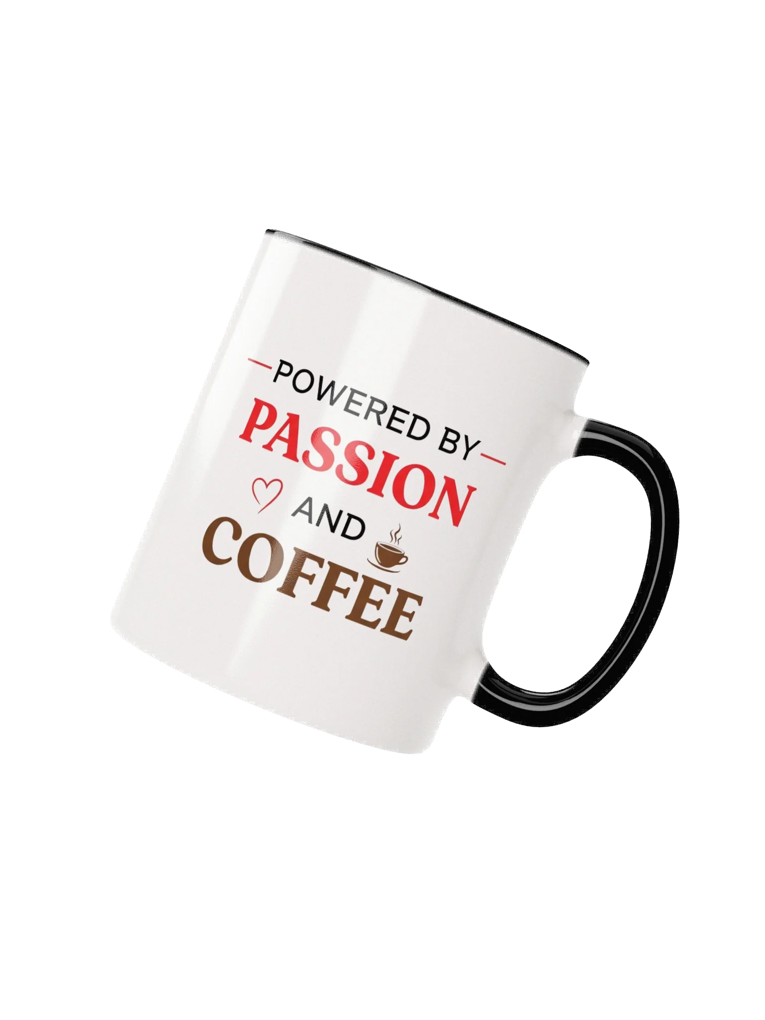 Powered by Passion (and Coffee) Mug – Motivational Coffee Cup for Go-Getters & Ambitious Minds product image (2)