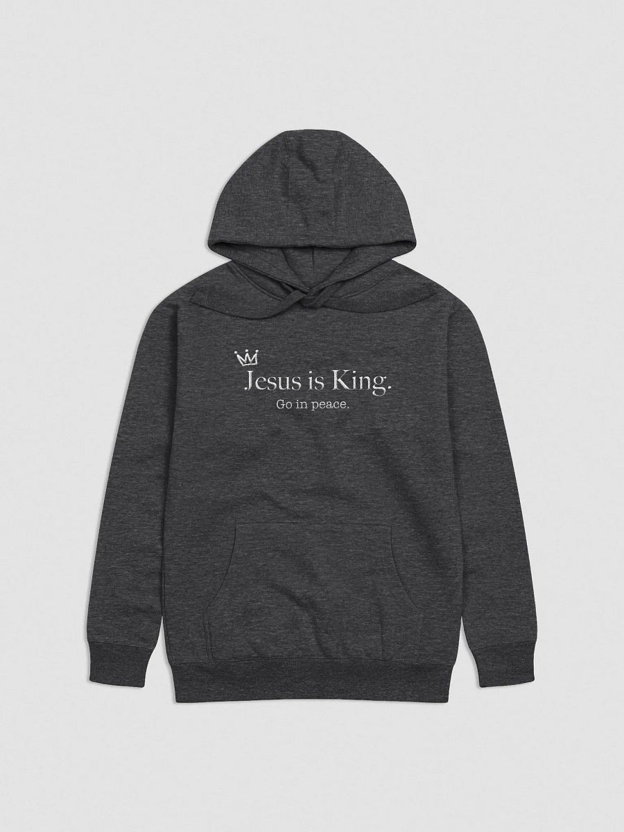 Unisex Jesus Is King Hoodies White Text product image (3)