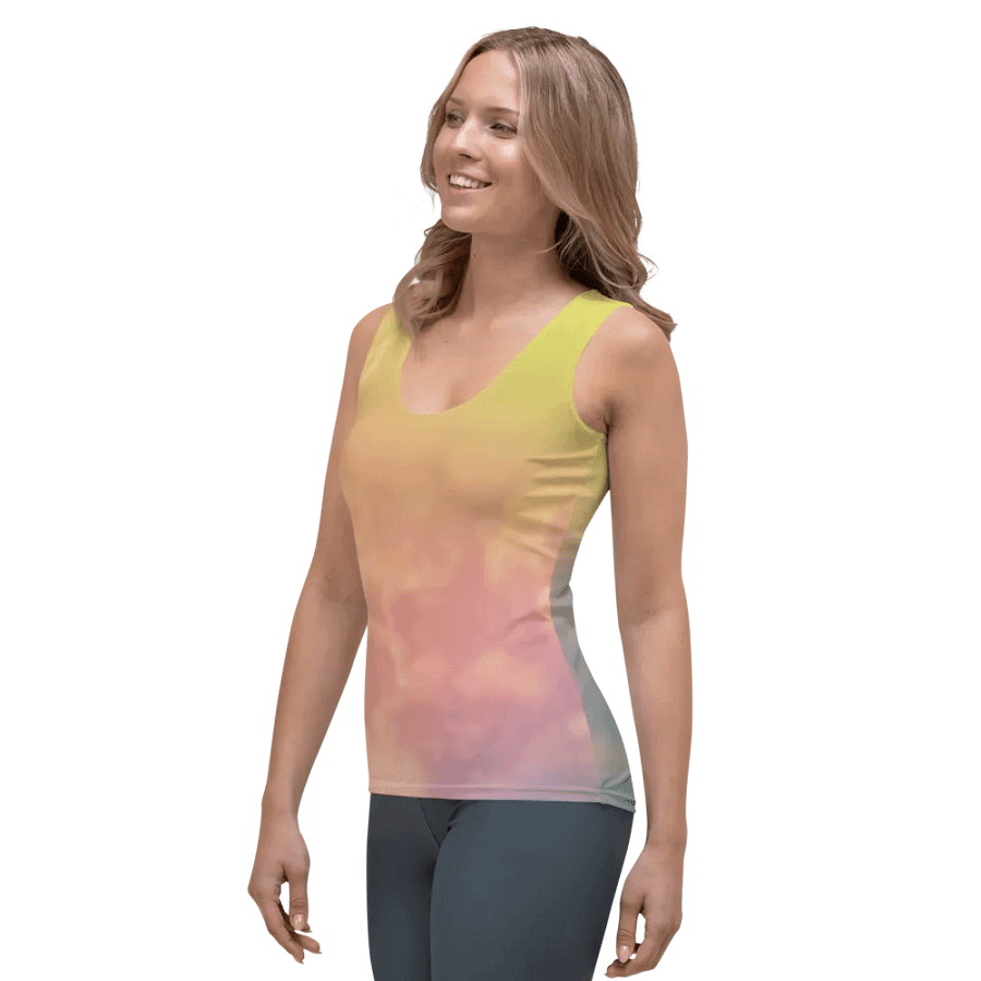 Blur cloud rainbow Design Tank Top - V12 product image (3)