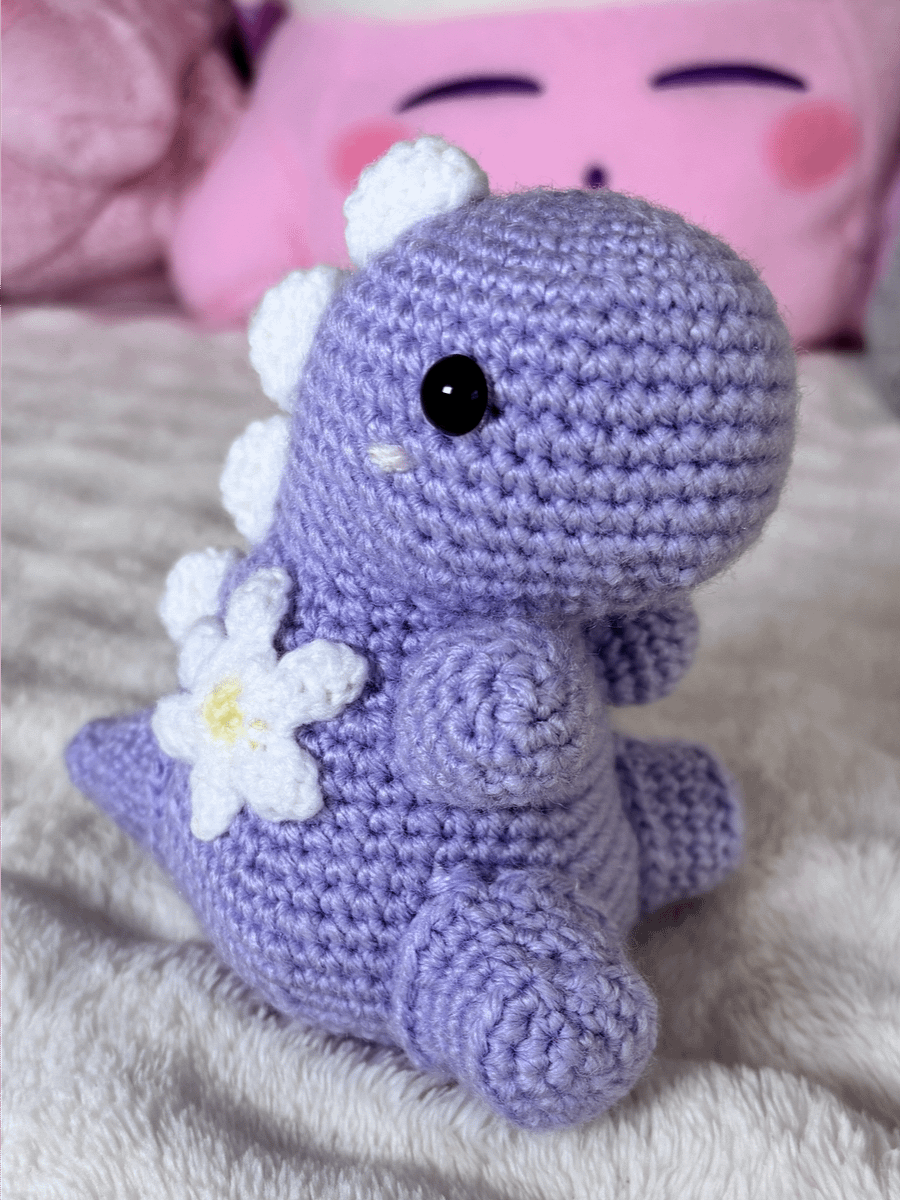 Liora 🌼- Chubby Daisy Dinosaur Plushie product image (1)