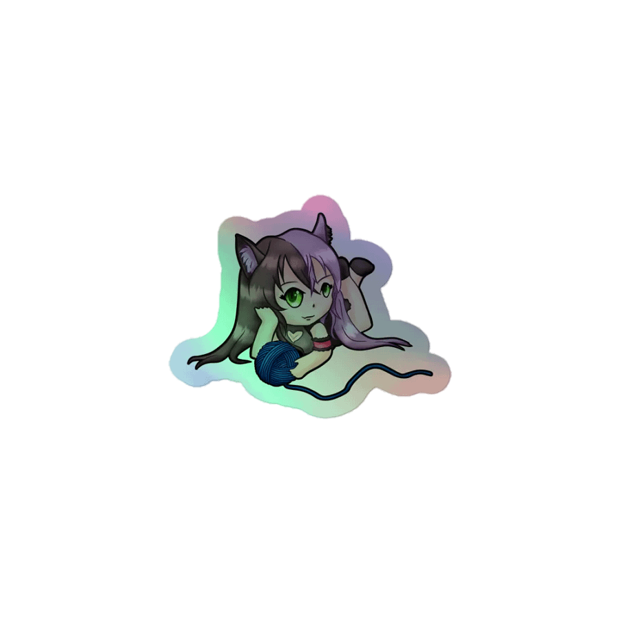 Holographic VioletNeko Sticker product image (1)