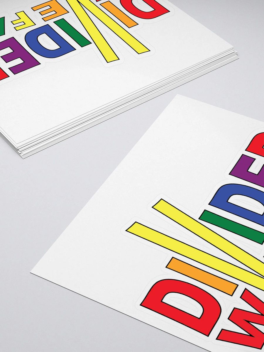 Divided We Fall - Colour - Kiss Cut Stickers product image (4)