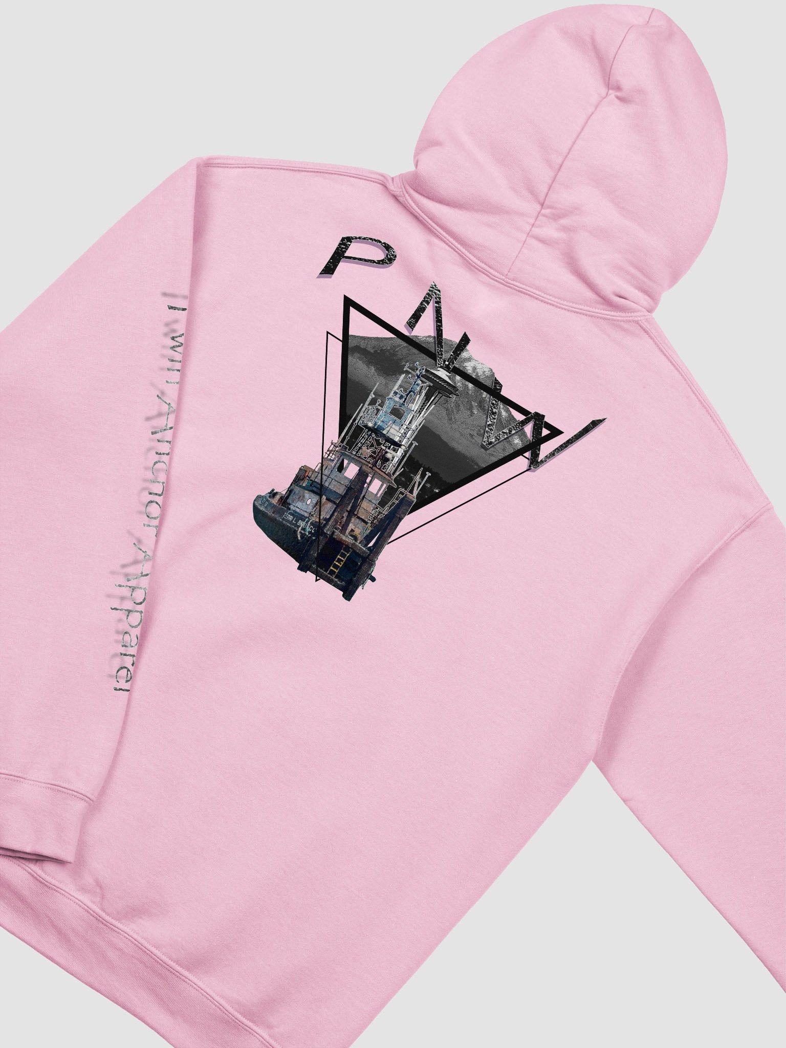 Triangle-Mt Raine- PNW Terri L. Brusco - Sleeve Twin Anchor Hoodie product image (1)