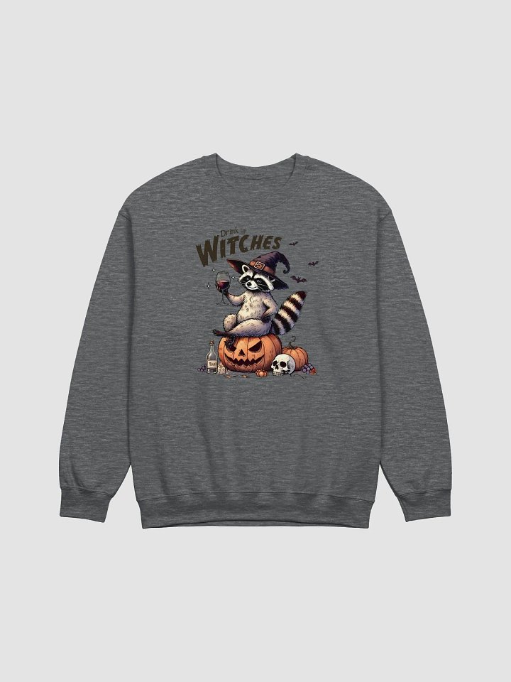 Drink Up Witches Halloween Raccoon Long Sleeve Unisex Sweatshirt product image (2)
