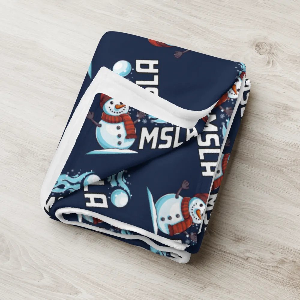 MSLA Holiday Snowman Throw Blanket product image (6)