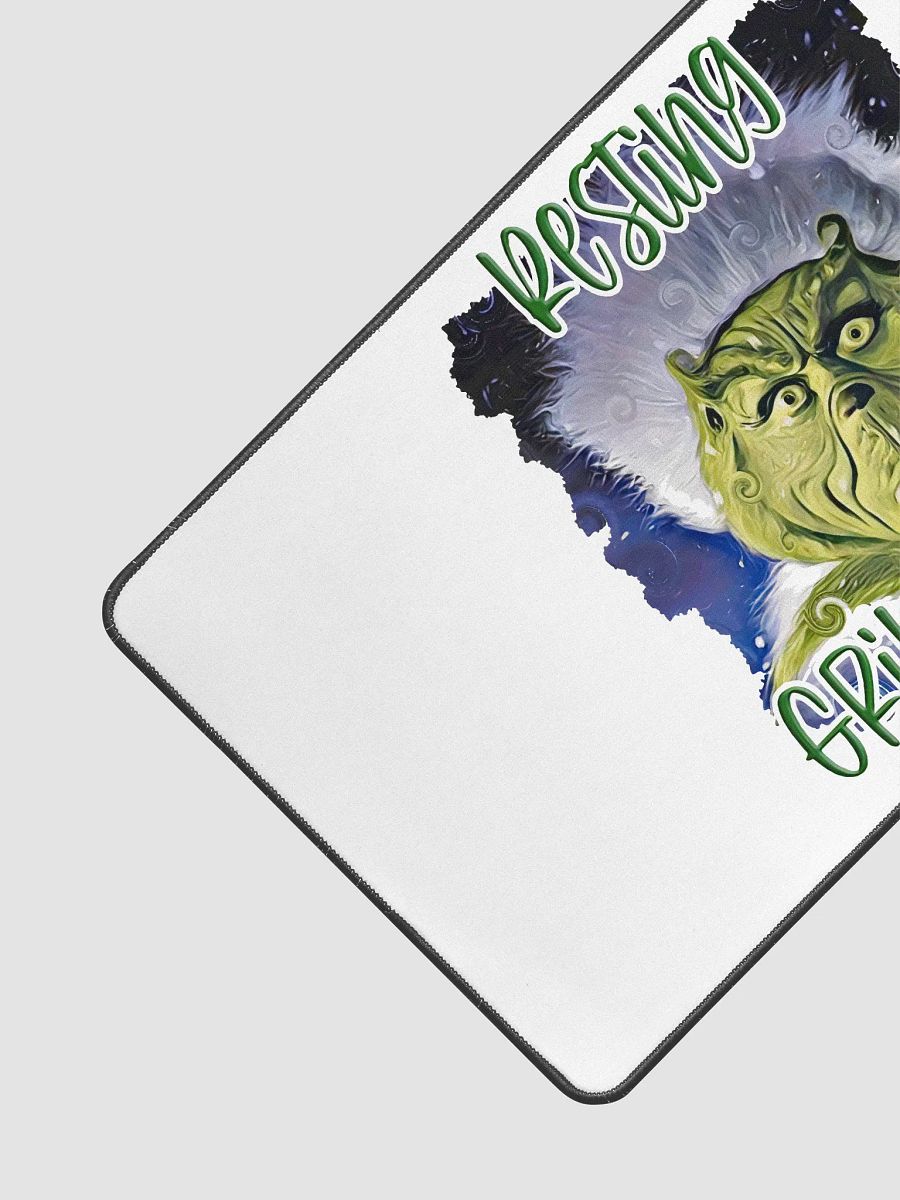 Resting Grinch Face Desk Mat product image (3)