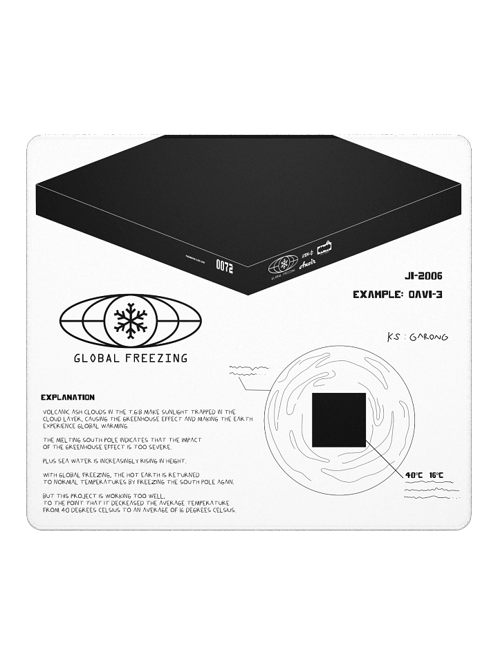 DESKMAT | GLOBAL FREEZING (WHITE EDITION) product image (2)