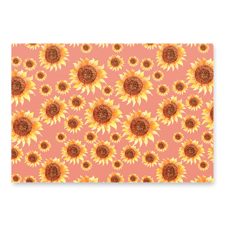 Sunflower Wrapping Paper Sheets (Set of 3) product image (2)