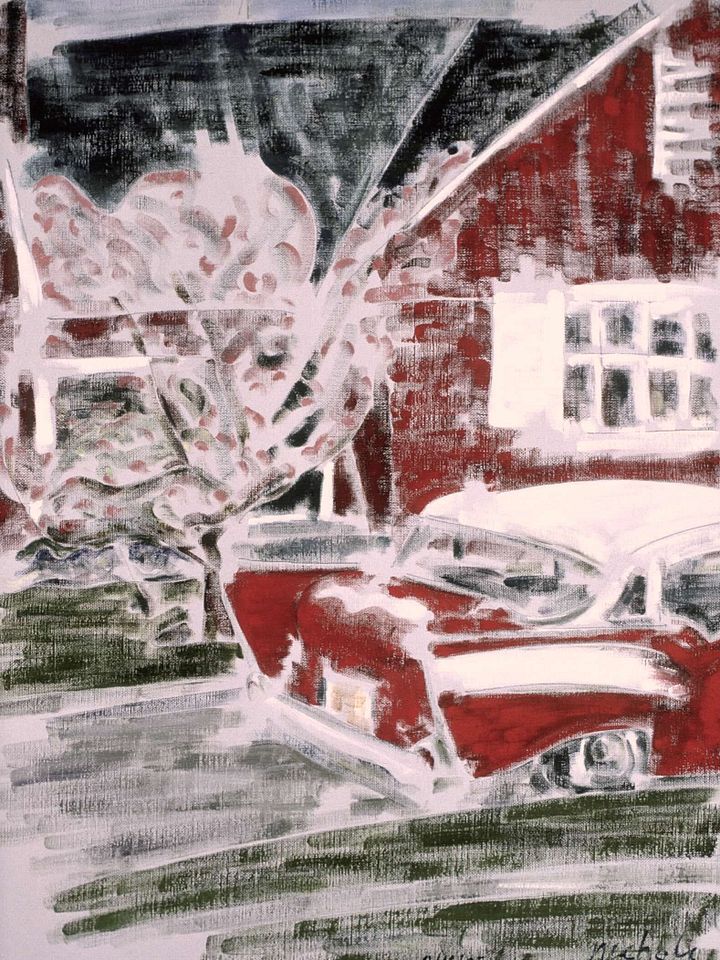 In the Window Behind the Woman 1985 print product image (1)