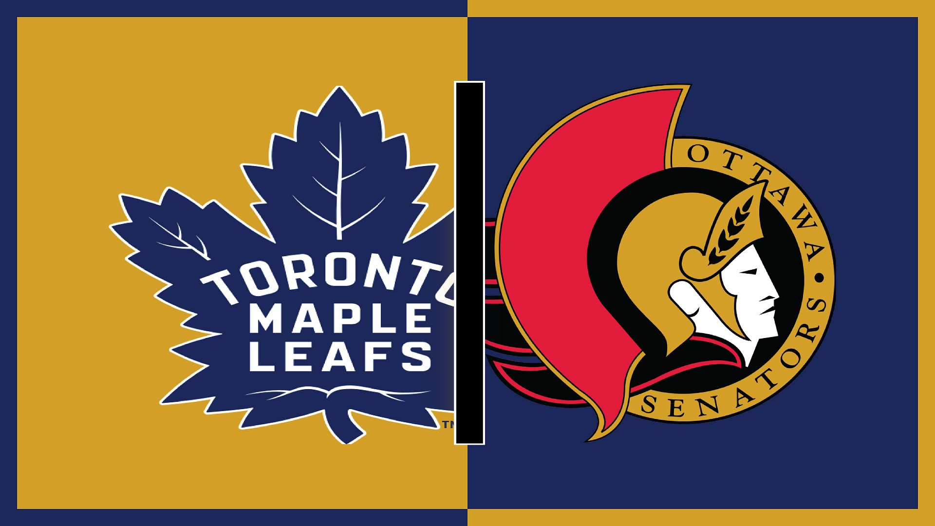 Toronto Maple Leafs Vs Ottowa Senators - Rivals - Small & Large Bundle - Wallpaper product image (1)