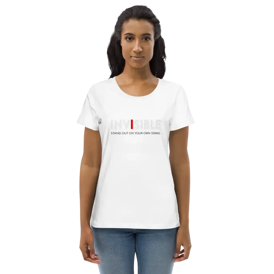 "Define Your Style" White Fitted Eco Tee product image (7)