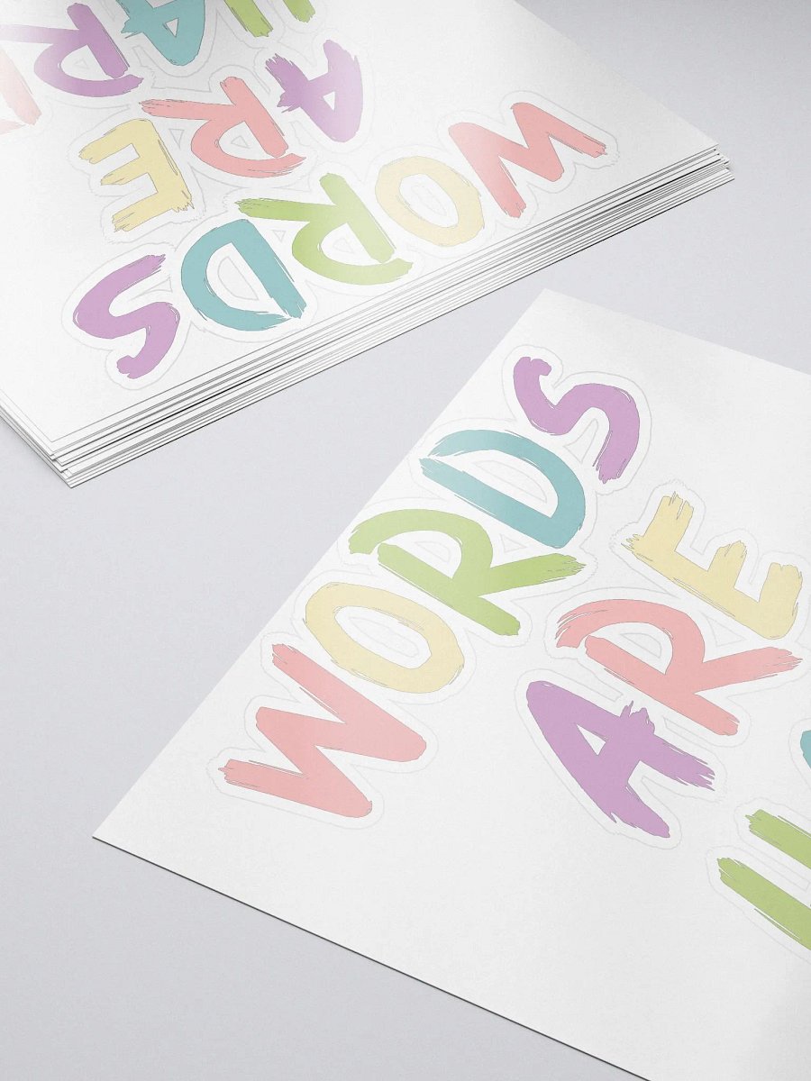 Words Are Hard (Chalk) Stickers product image (6)