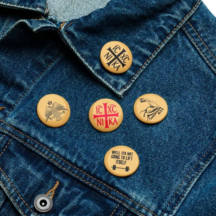 Victorious Christogram Pin Buttons Set product image (16)