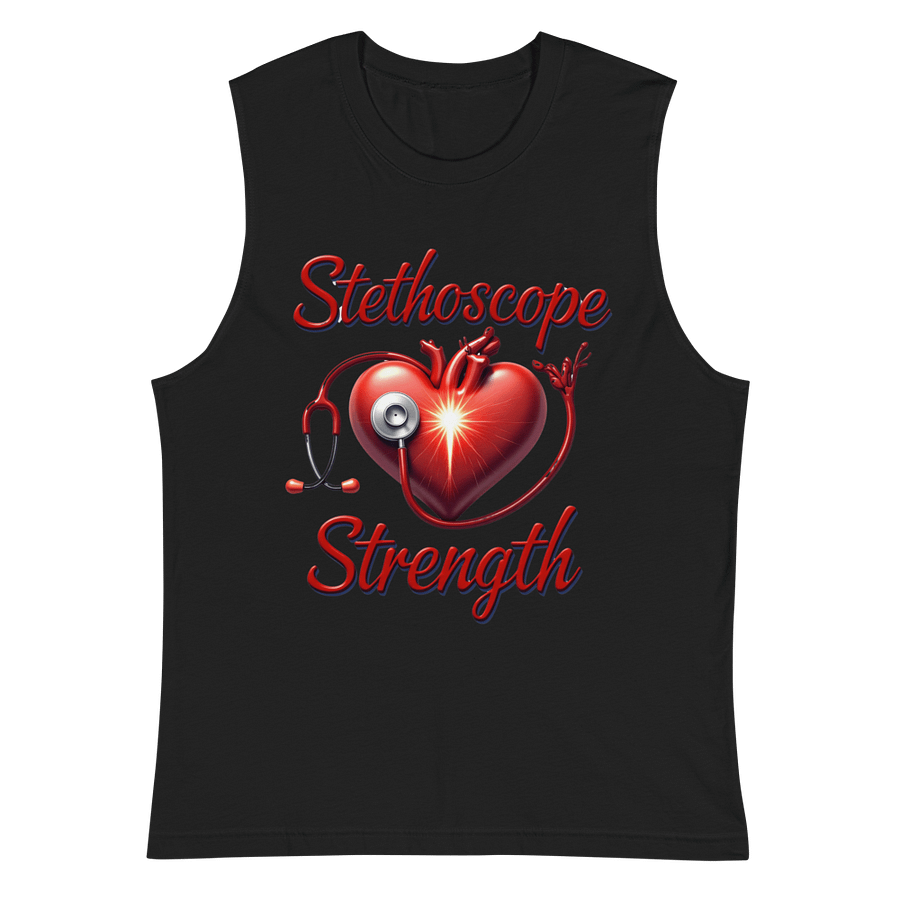 Stethoscope Strength Heart Muscle Tank product image (3)