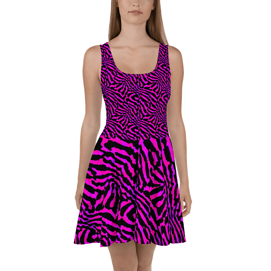 Purple Zebra Skater Dress product image (2)