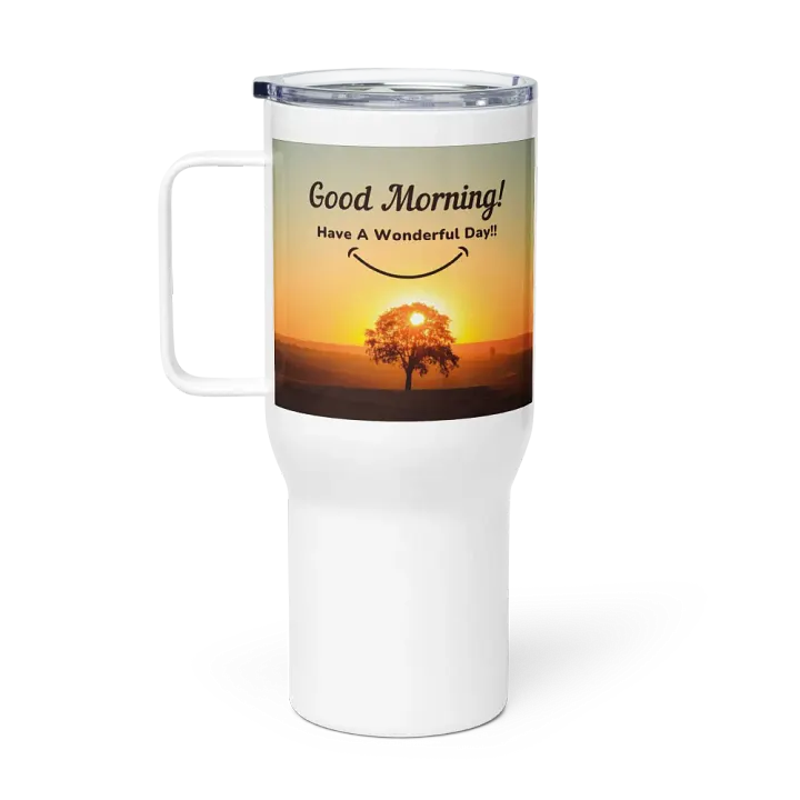 Smiling Sunrise Stainless Steel Travel Mug product image (1)