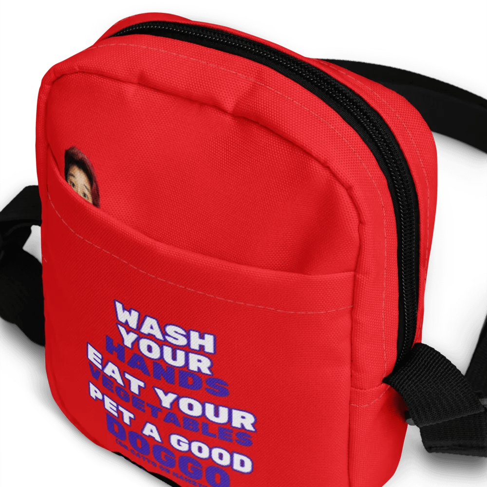 Wash Your Hands, Eat your Veggies, Pet a Doggo (Valor Crossbody Bag) product image (10)