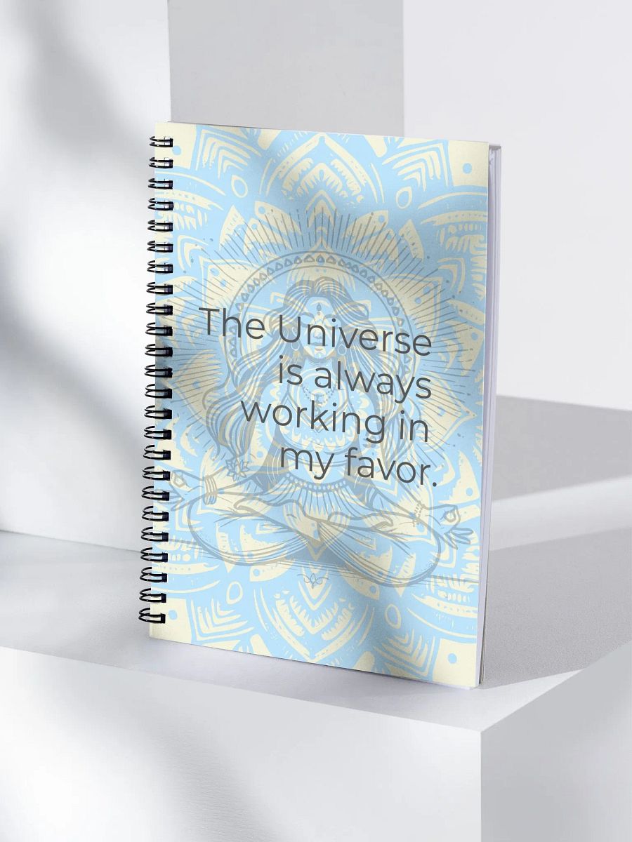 Manifestation Spiral Notebook - Yoga Meditation Design with Empowering Quote product image (4)