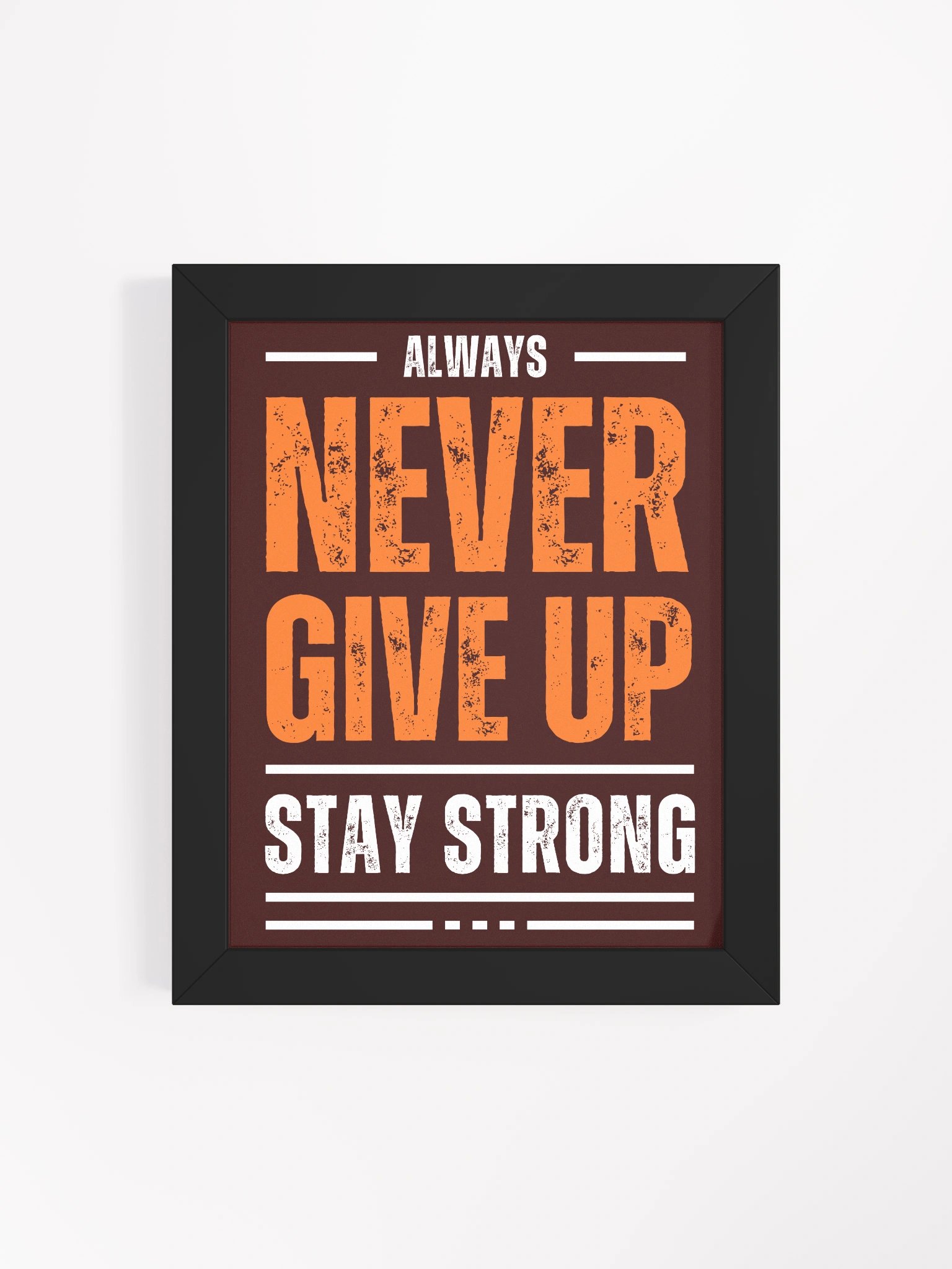 NEVER GIVE UP Motivational Framed Poster product image (4)