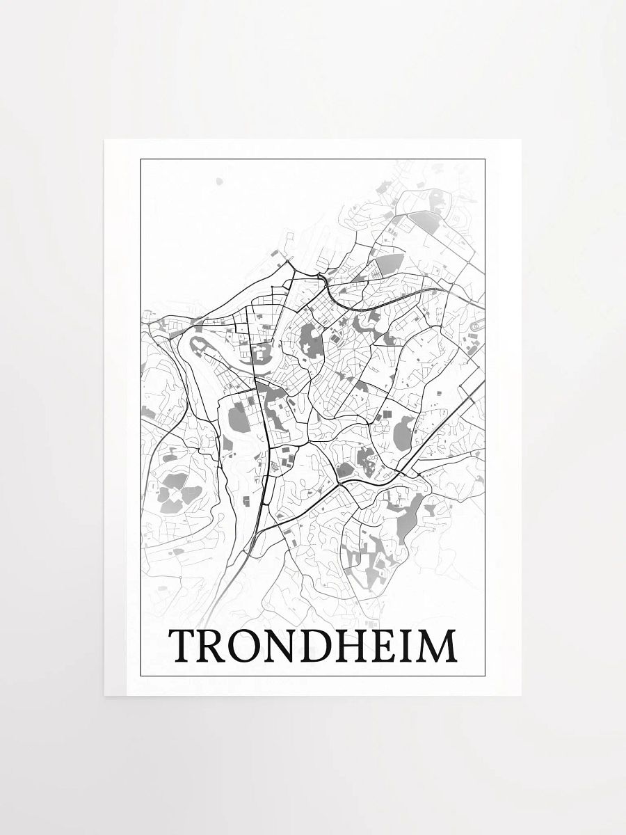 Trondheim, Norway, city map print product image (3)