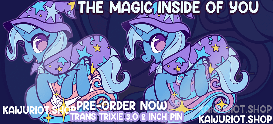 Trixie Magic 2 inch Pin | PREORDER product image (1)