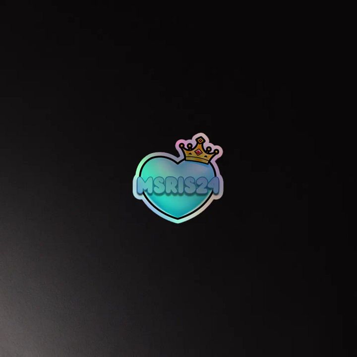 Crown Heart Holo-Sticker product image (2)