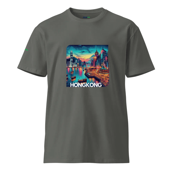 AS Colour Unisex Premium T-Shirt | AI Design Hongkong city product image (1)
