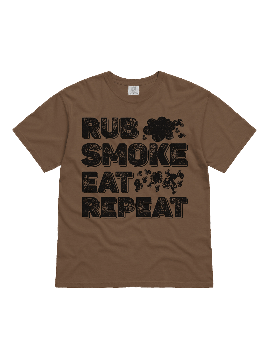 Rub Smoke Eat Repeat Grill Master Comfort Colors Tee product image (1)