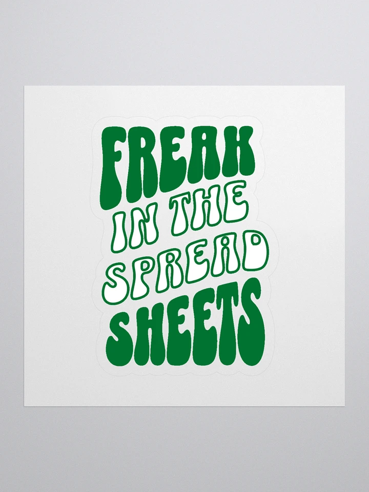 Freak in the Spreadsheets Kiss Cut Stickers product image (1)