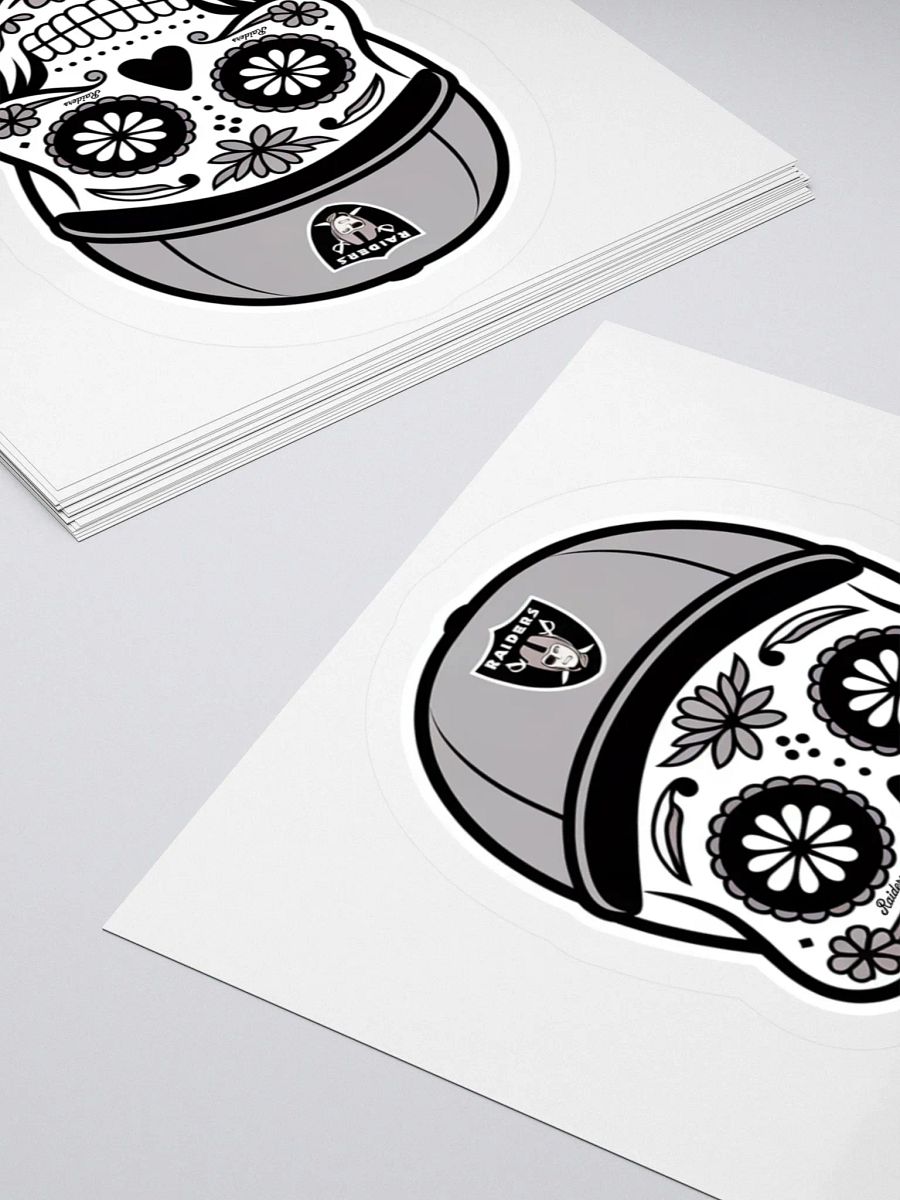 Las Vegas Raiders Sugar Skull Kiss Cut Stickers product image (10)
