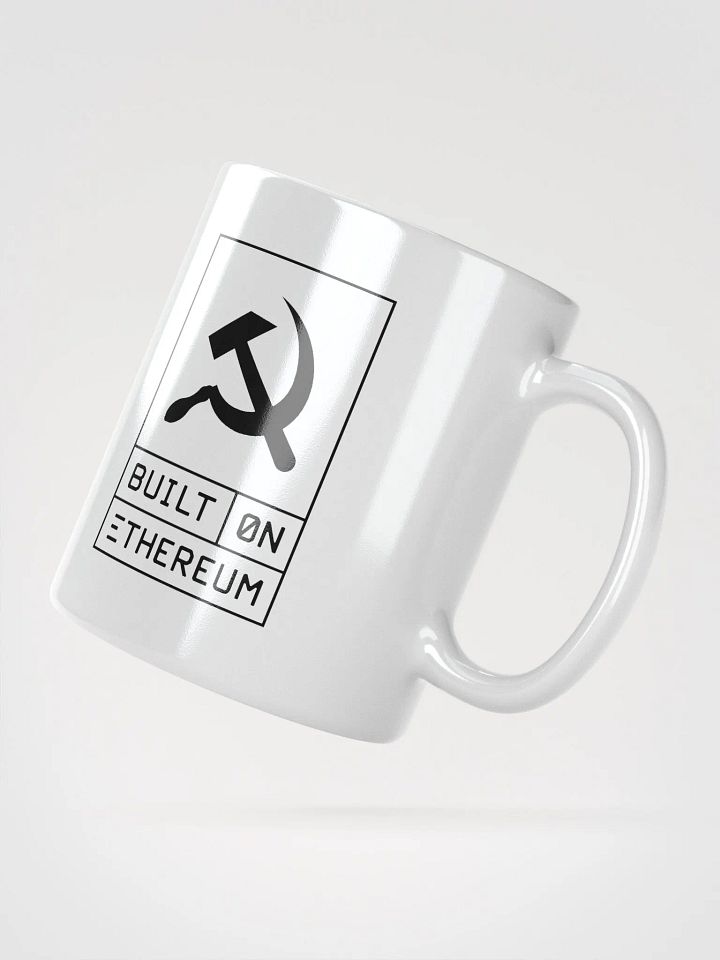 Built on Ethereum white mug product image (2)
