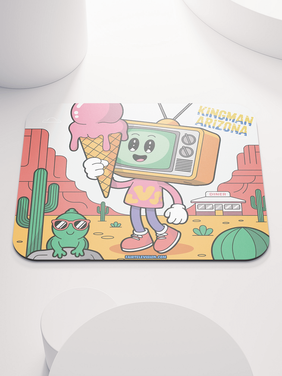 Whimsical TV Head Mouse Pad product image (1)