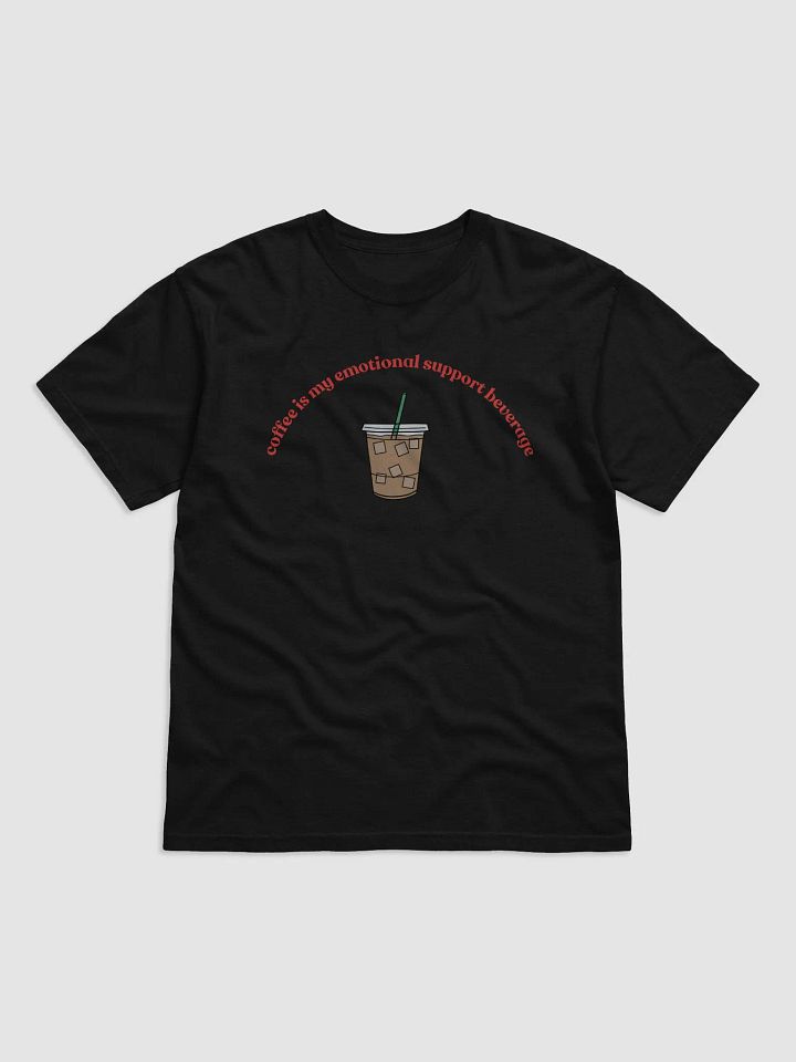 Iced Coffee=Emotional Support T-Shirt (red) product image (4)