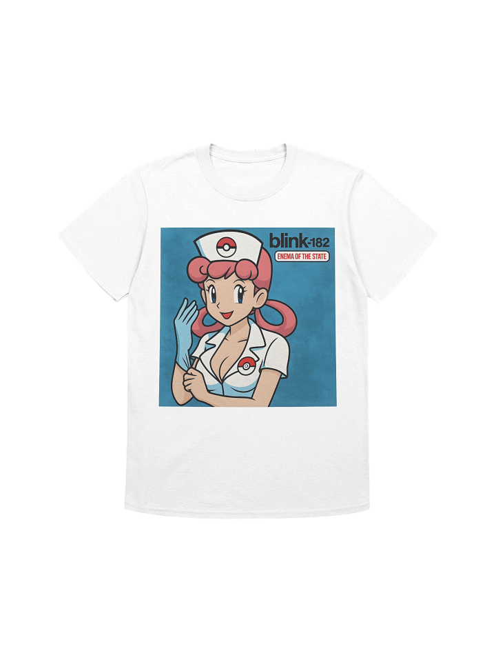 Nurse Joy × Blink-182 – Enema of the State Parody Tee product image (4)